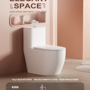 Bồn Cầu Cao Cấp Nắp UF, nút nhấn Ceramic GEBERIT LAL-6566W