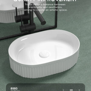 Chậu sứ Lavabo cao cấp L'ALPINA LAL-8593W