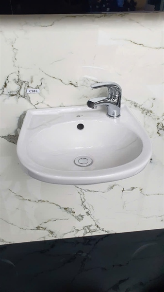 Chậu sứ treo tường 1 lỗ loại nhỏ ML-C16