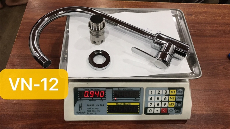 Vòi rửa bát inox cứng xoay LAL-VN12