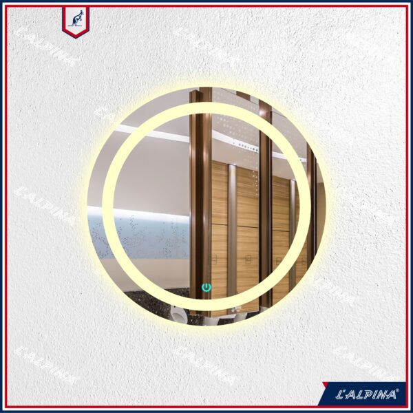 Gương Led 3 màu, nút cảm ứng, 60*60 LAL-GUONGDIEN16