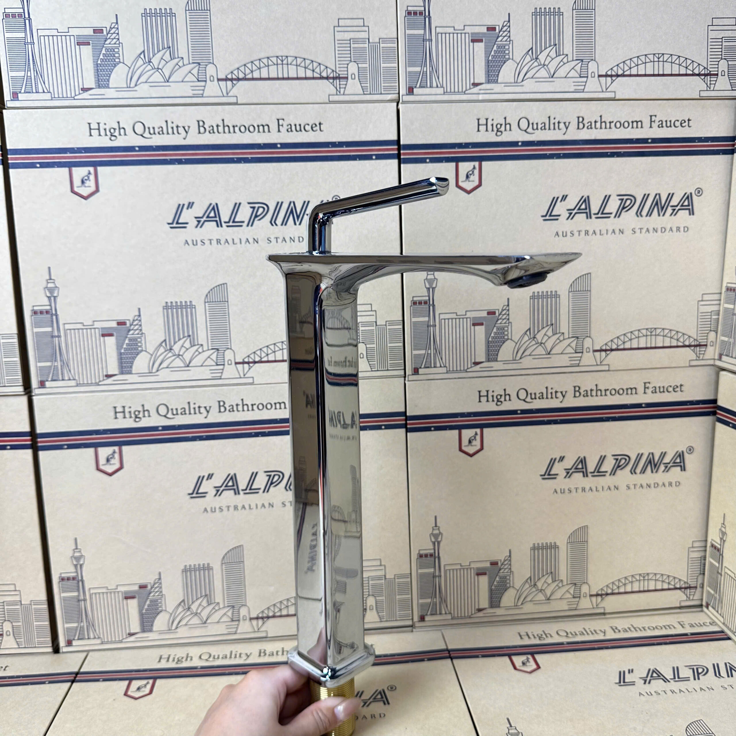 Vòi Labo đồng cao tay đũa vát LAL-LD51D - Ảnh 4