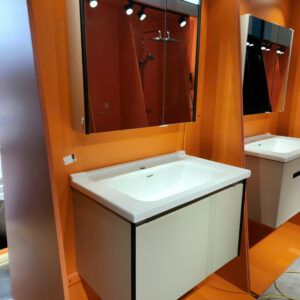 Bộ tủ chậu Marine Plywood cao cấp, Đèn Led cảm biến, Be 50*60 LAL-BC32-60-BEIGE - Ảnh 4